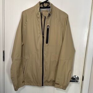 Adidas Men's Beige Rain Rd Windbreaker Jacket